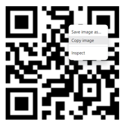 QR Code Right-click Copy Image